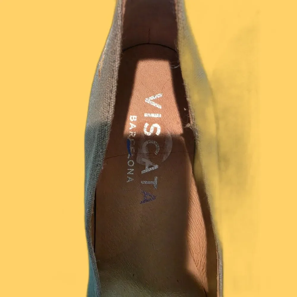 Viscata Barcelona Canvas Wedge Espadrilles- Women's Size 7.5